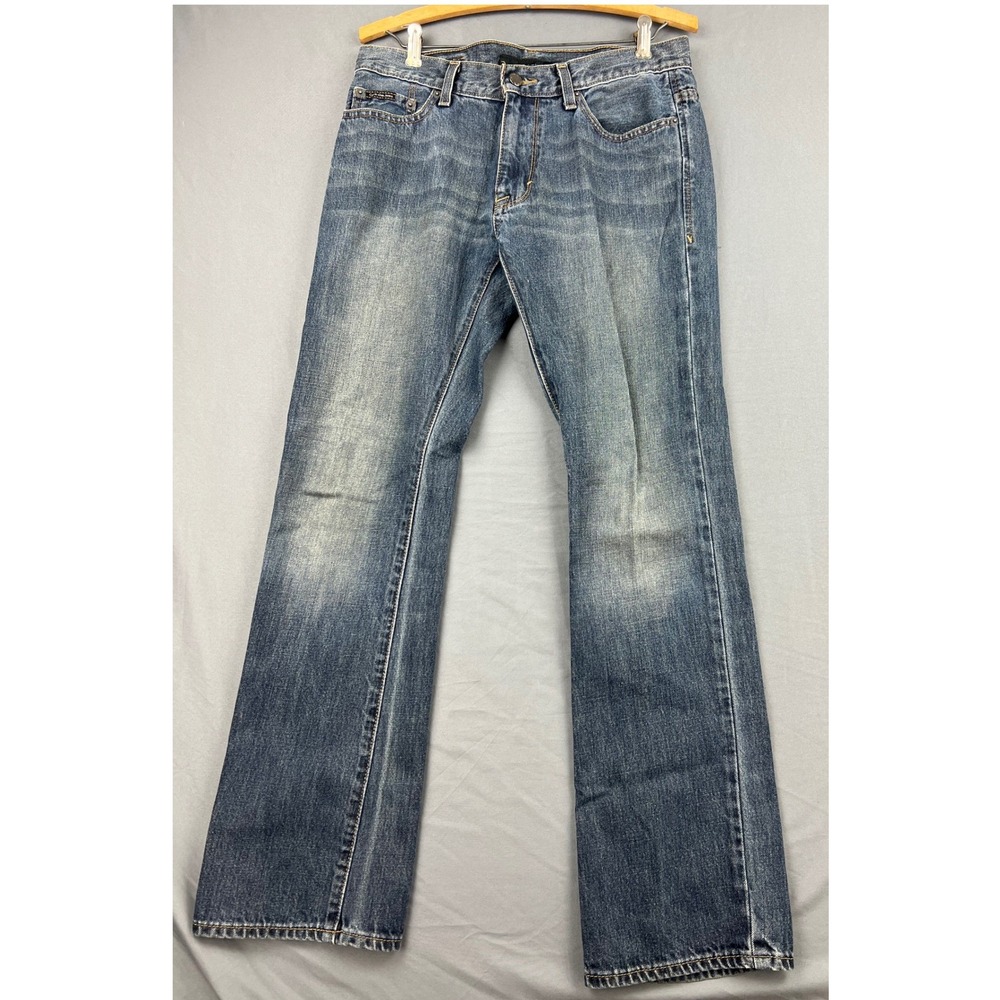 Calvin Klein Jeans Mens 30 Bootcut Blue Medium Wash Denim Pants 5388 Good